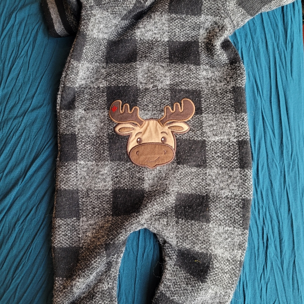Canadiana 12-18M Plaid One Piece